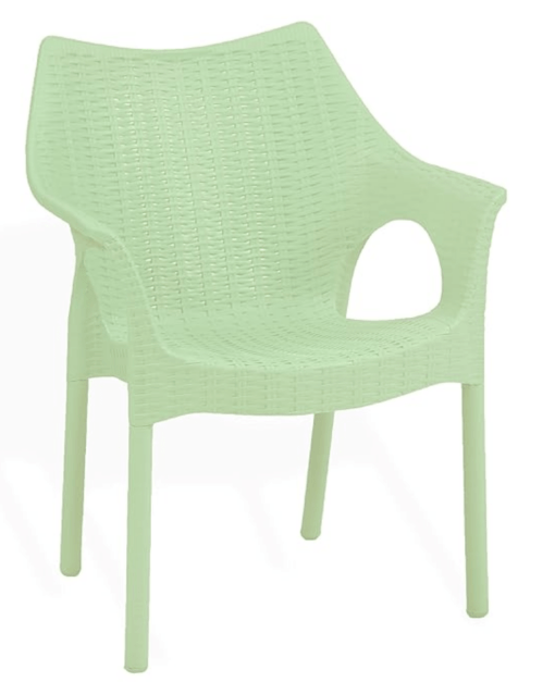 Supreme chairs Cambridge Heavy Plastic Chair | Oversized Arm Chair for Garden and Outdoor | 250Kg Weight Bearing Capacity | 6 Months Warranty (Frosty Green) | Set of 2 Chairs - Image 2